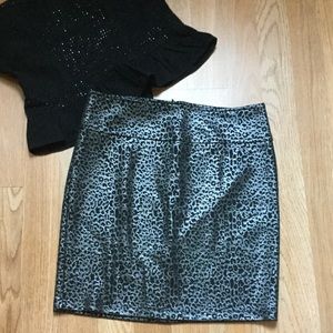 Black Leopard Mini Skirt🐆🐾😎
